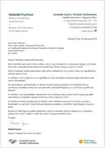 AS PLAID YN MYNNU ATEBION GAN LYWODRAETH CYMRU YN DILYN MWY FYTH O LIFOGYDD